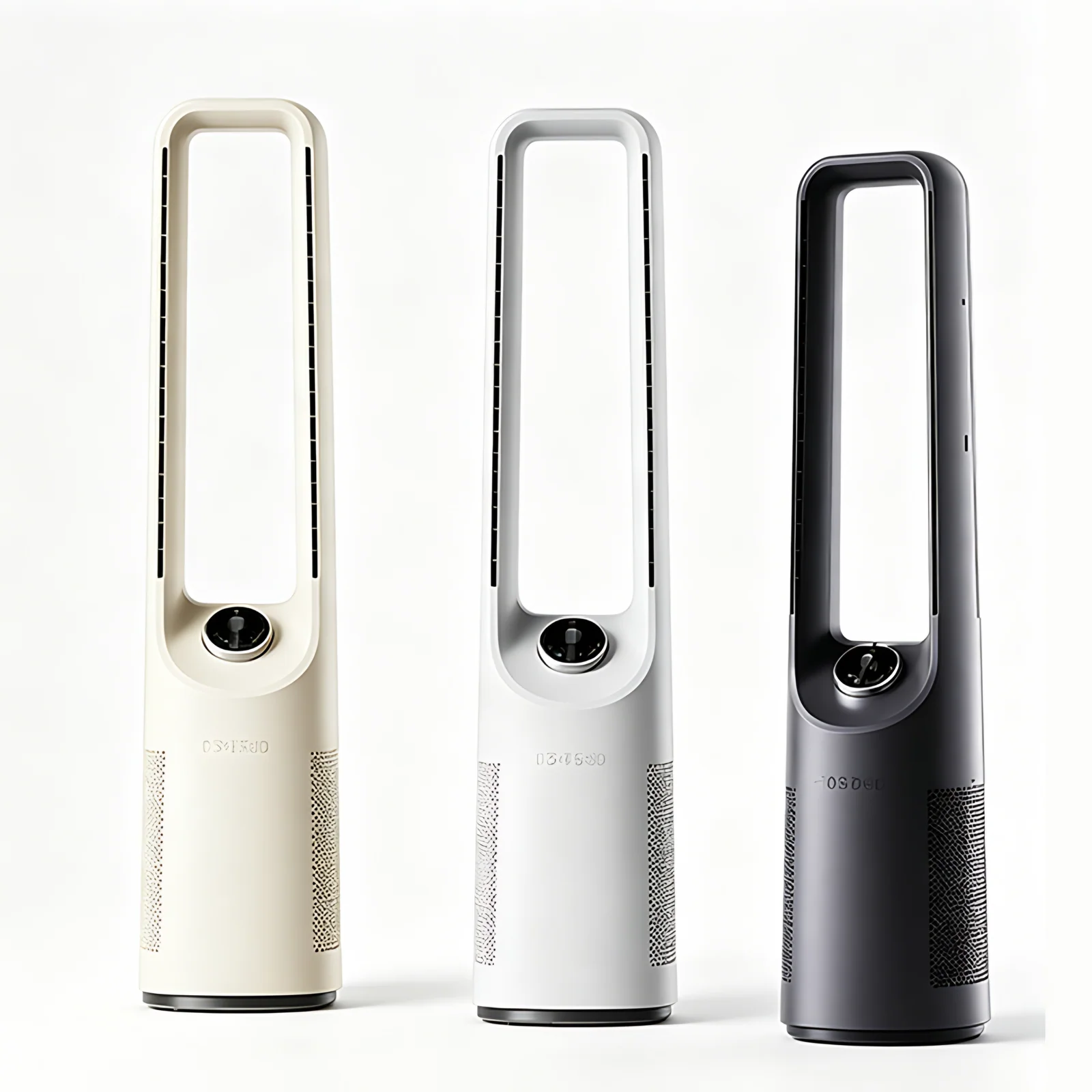 Household Hotel Use Oscillating Low Noise Energy Efficient Plastic Construction Bladeless Electric Stand Fan