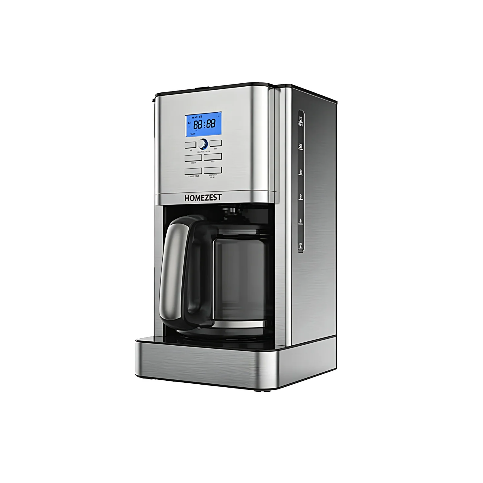 Household Electric 1.8L Capacity With Glass Jar 1000W Powerful Brewing Fast Digital Touch Screen LED Display Drip Coffee Maker