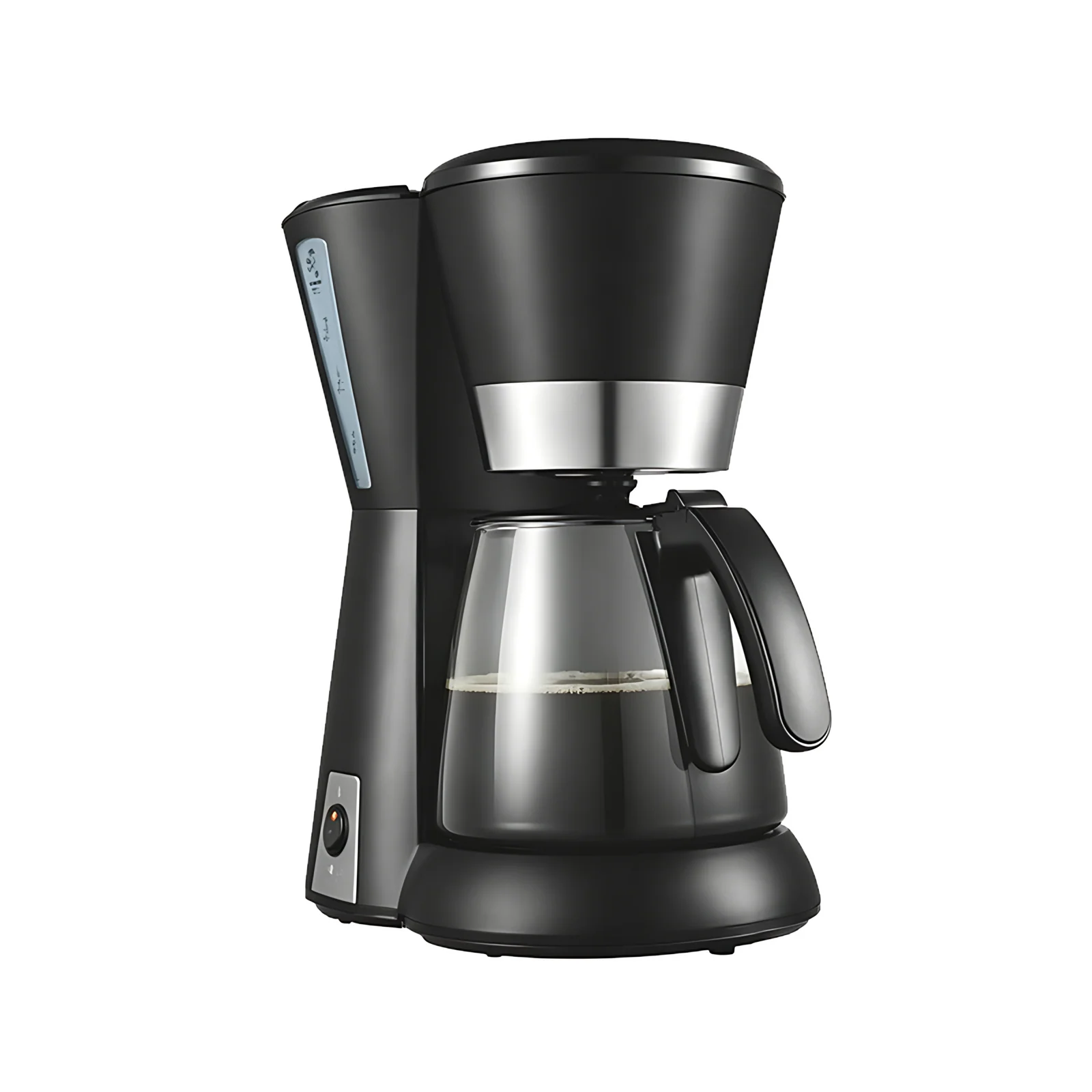 Oficina doméstica automática mini filtro eléctrico máquina de hacer café de acero inoxidable 10-12 tazas de capacidad portátil uso doméstico hotelero