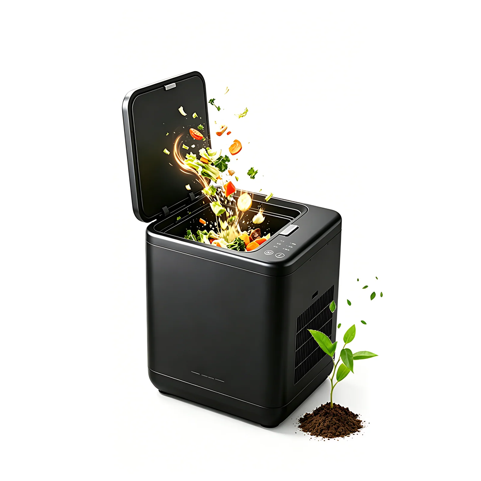 Upscale Portable 3.8/4.8L Capacity Electric Kitchen Composter Garbage Disposal Machine Food Waste Processor