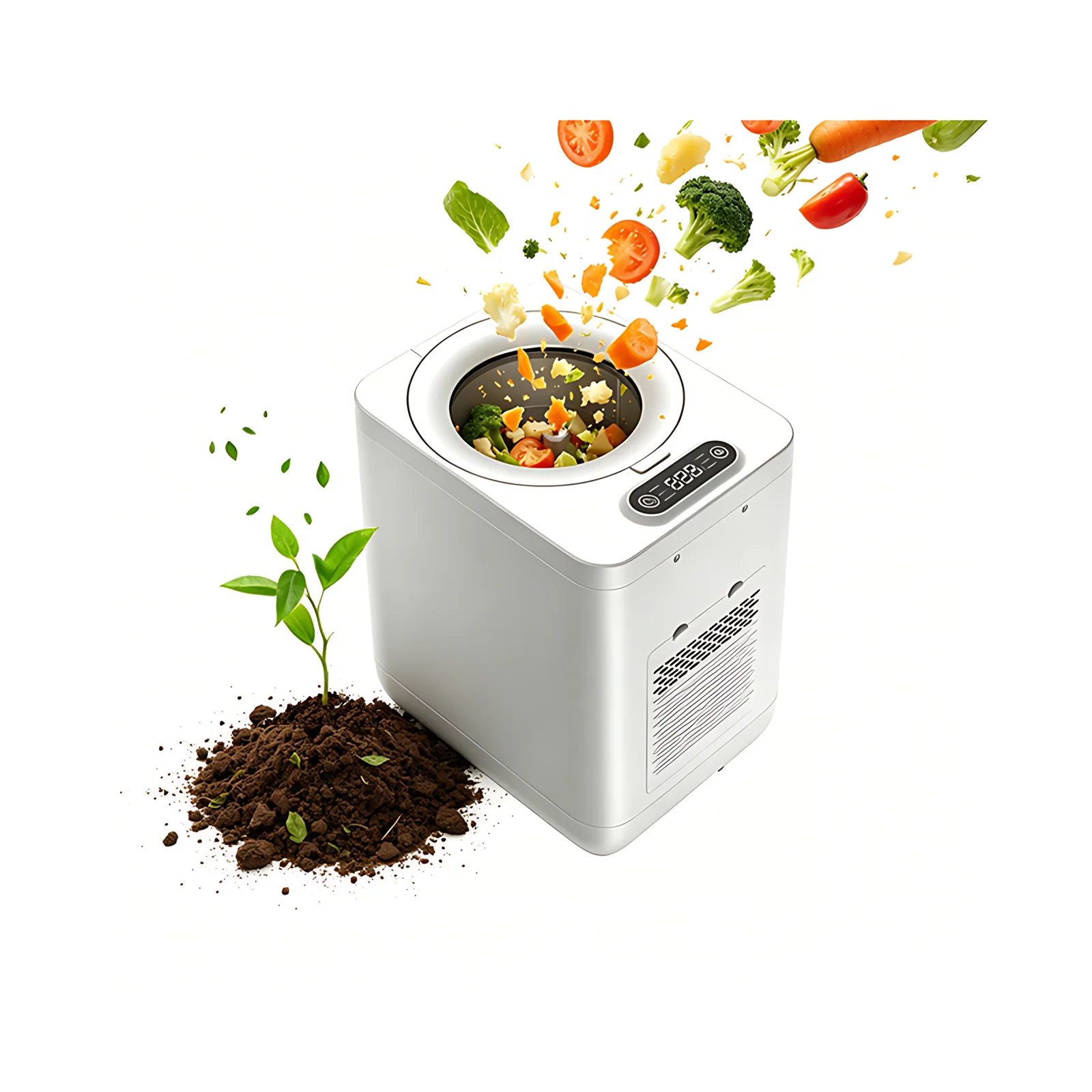 Kitchen Food Waste Composting Machine Automatic Electric Odor Remove Kitchen Waste Recycling Machine
