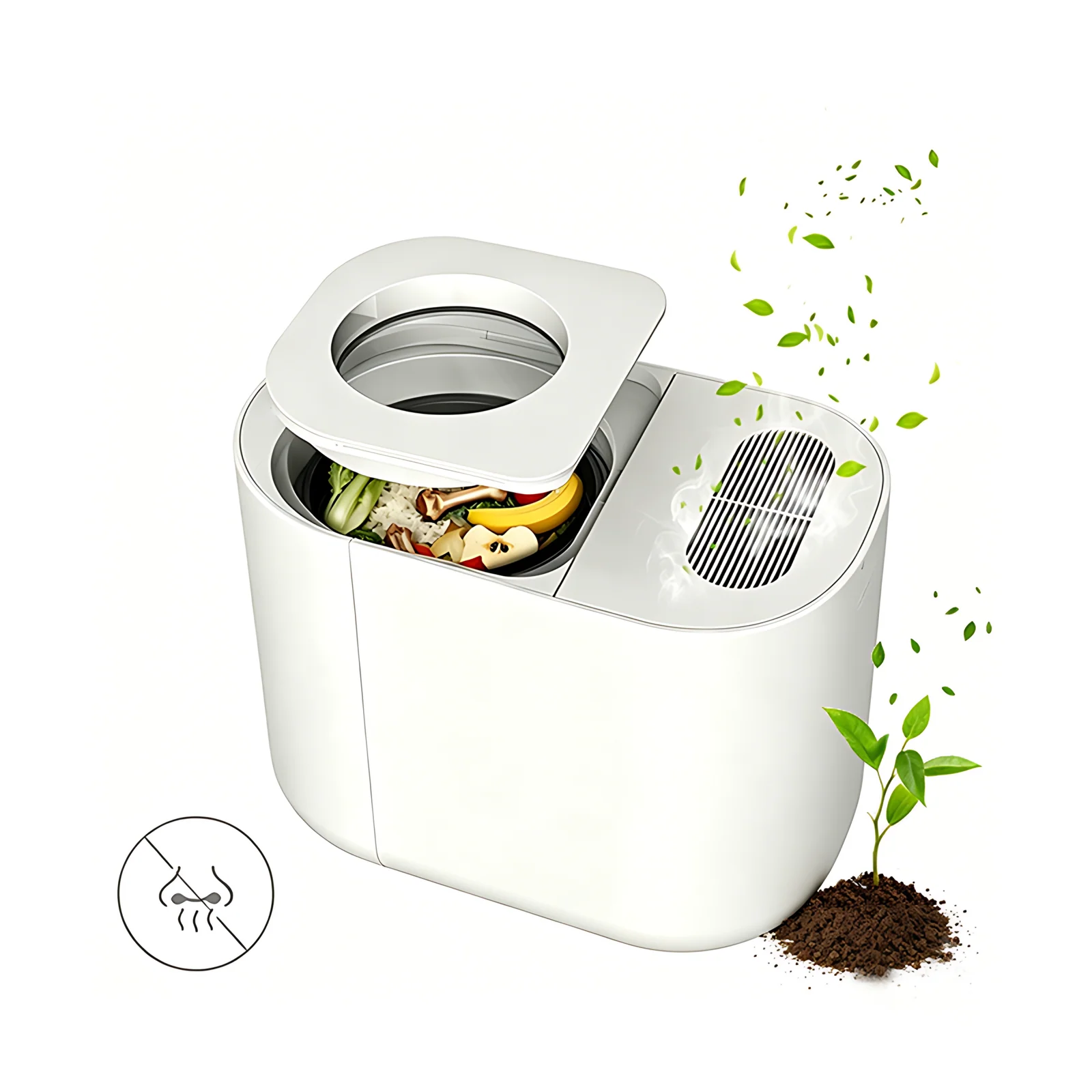 Smart Kitchen Appliance Automatic Organic Food Waste Composter Recycling Garbage Disposals