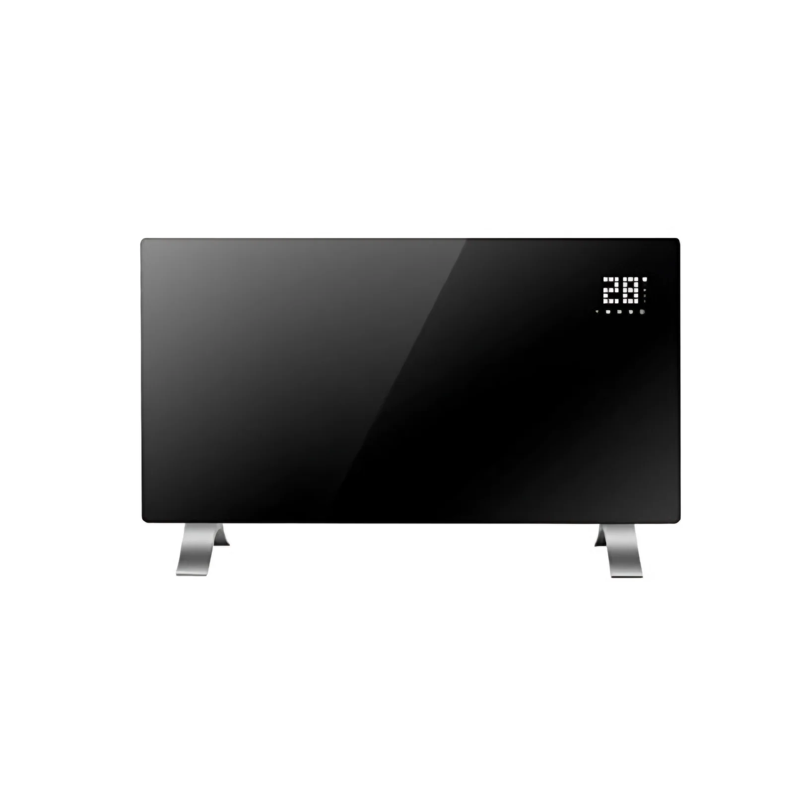 Full Glass Big LED Digital Display 24h Timer Touch Screen Wall Mounted Glass Panel Convector Heater