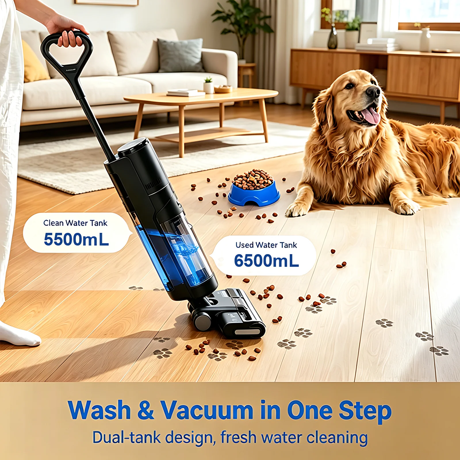 OEM Home Office Hotel Use Cordless Wet and Dry Floor Washer Vacuum Cleaner
