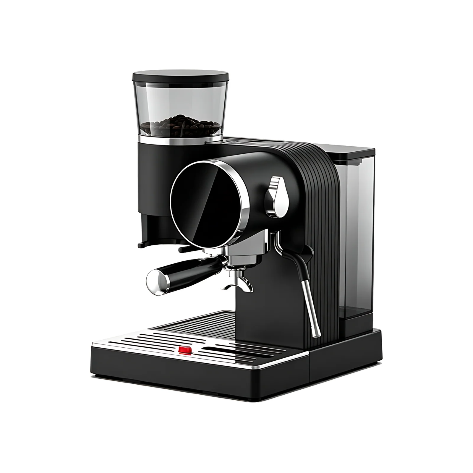 Italian Household 15 Bar Pressure Commercial Filter Triple Hot Cold Semi-automatic Espresso Coffee Maker with Grinder