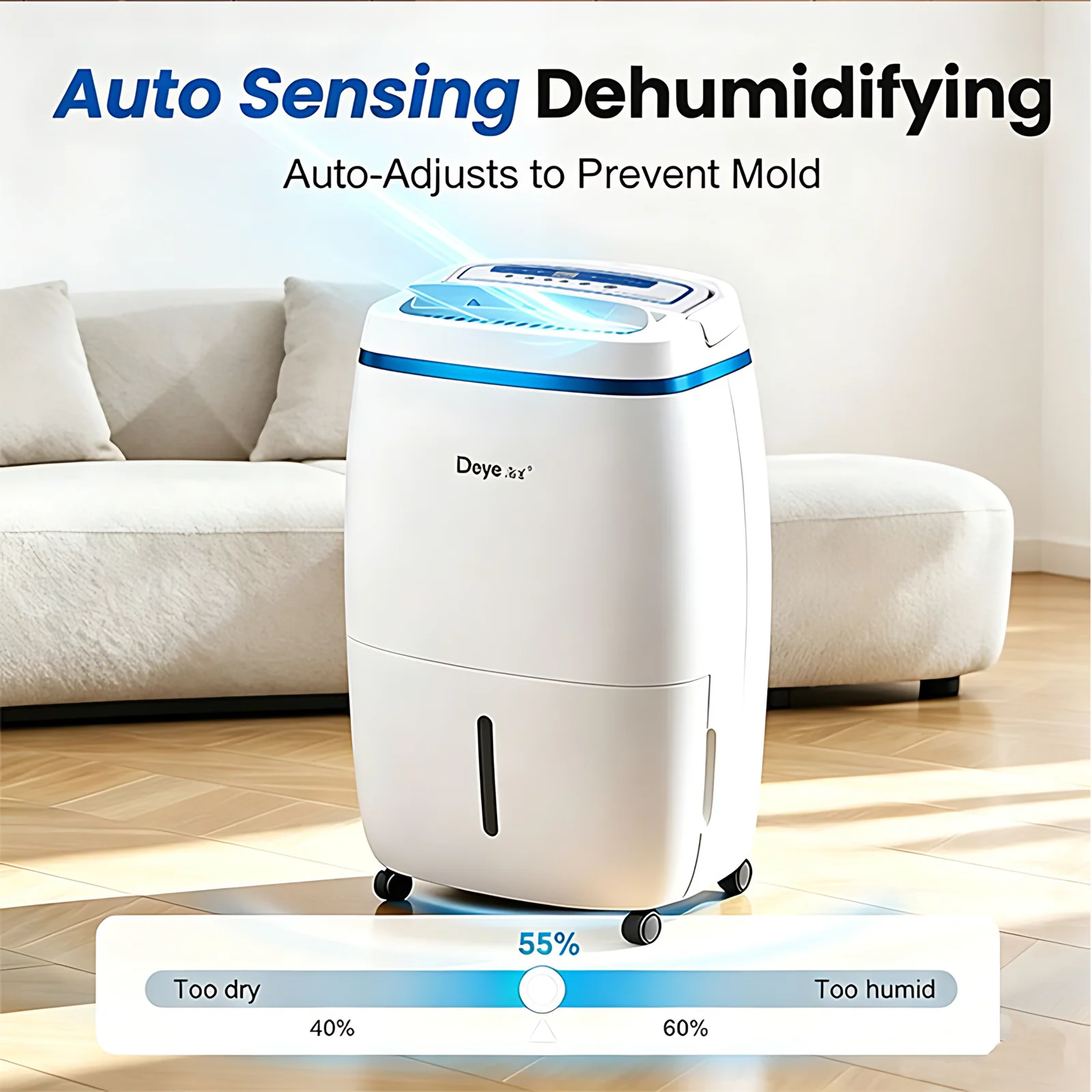 Best-seller en gros déshumidificateur de haute qualité absorbant l'humidité déshumidateurs ménagers intelligents pour la maison