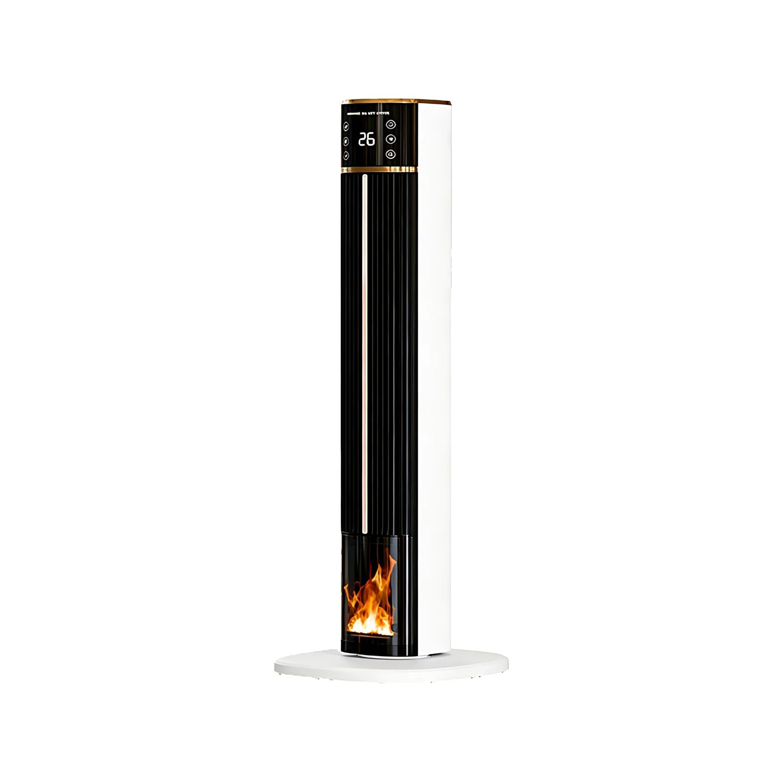 Overheat Protection PTC Electric Portable Room Comfort Standing Fan Heater With Remote Control