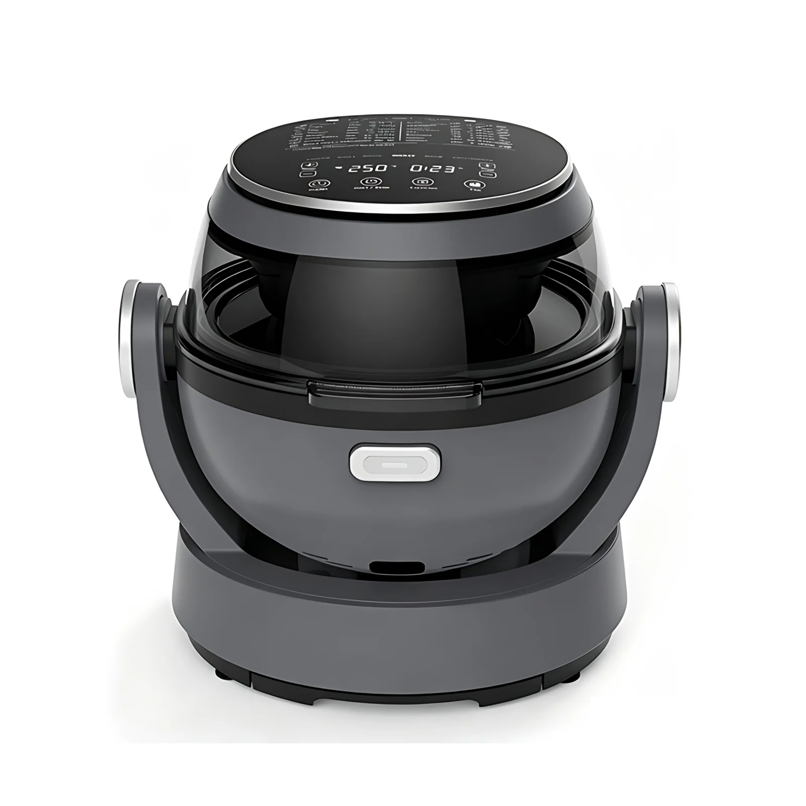 Electric Air Fryer Pizza Baking LCD Display Touch Screen Rolling Air Fryer 6 in 1 Functions