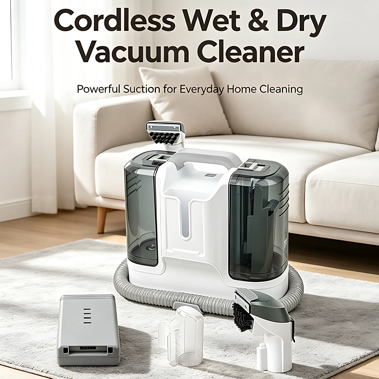 Certificated Portable Sofa Spot Cleaner Electric Wet and Dry Powerful Deep Vacuum Upholstery Carpet Cleaning Machine