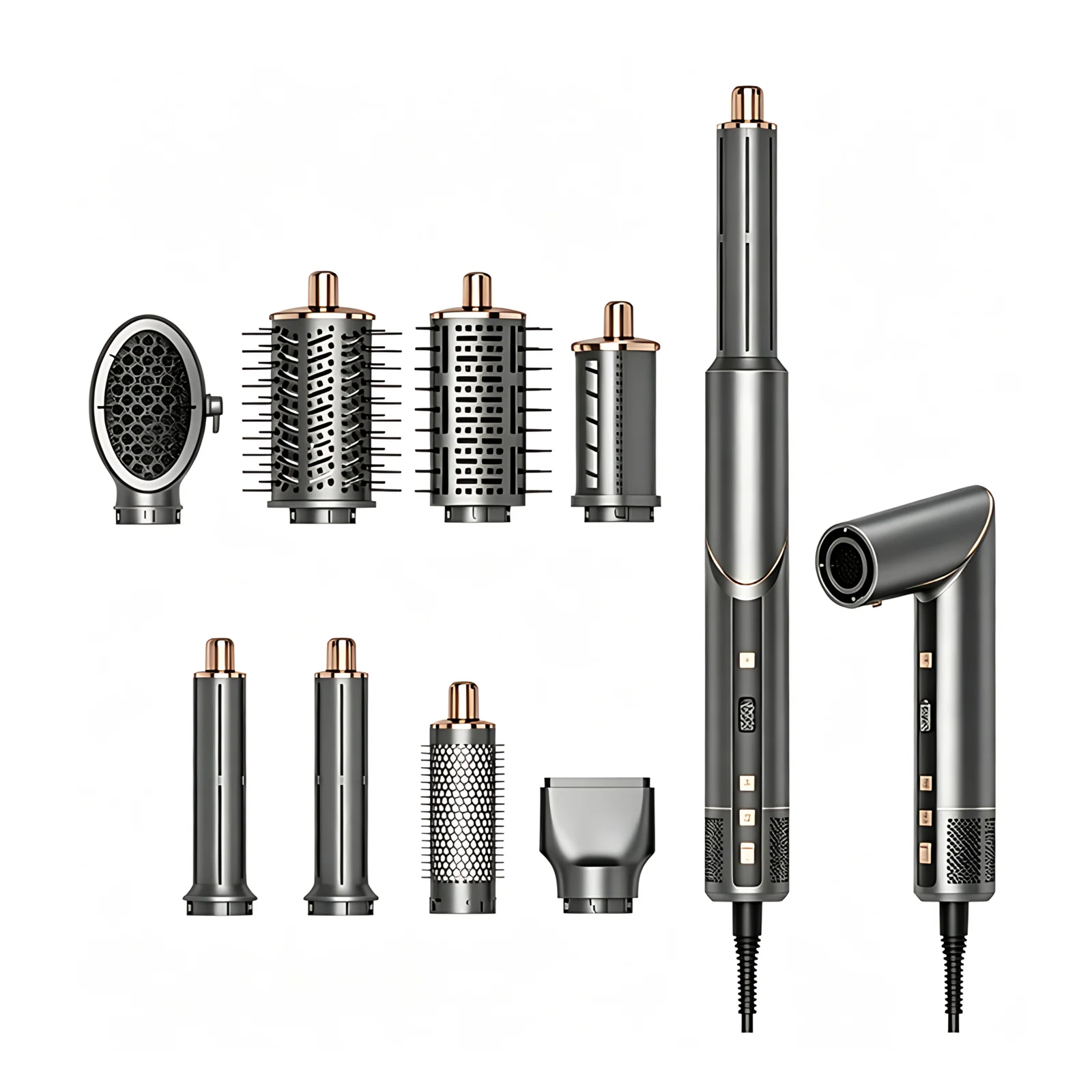 Wholesale Custom Hair Care and Styling Tools Multi Stylers 8 in 1 Foldable 110000RPM High Speed Hair Dryer