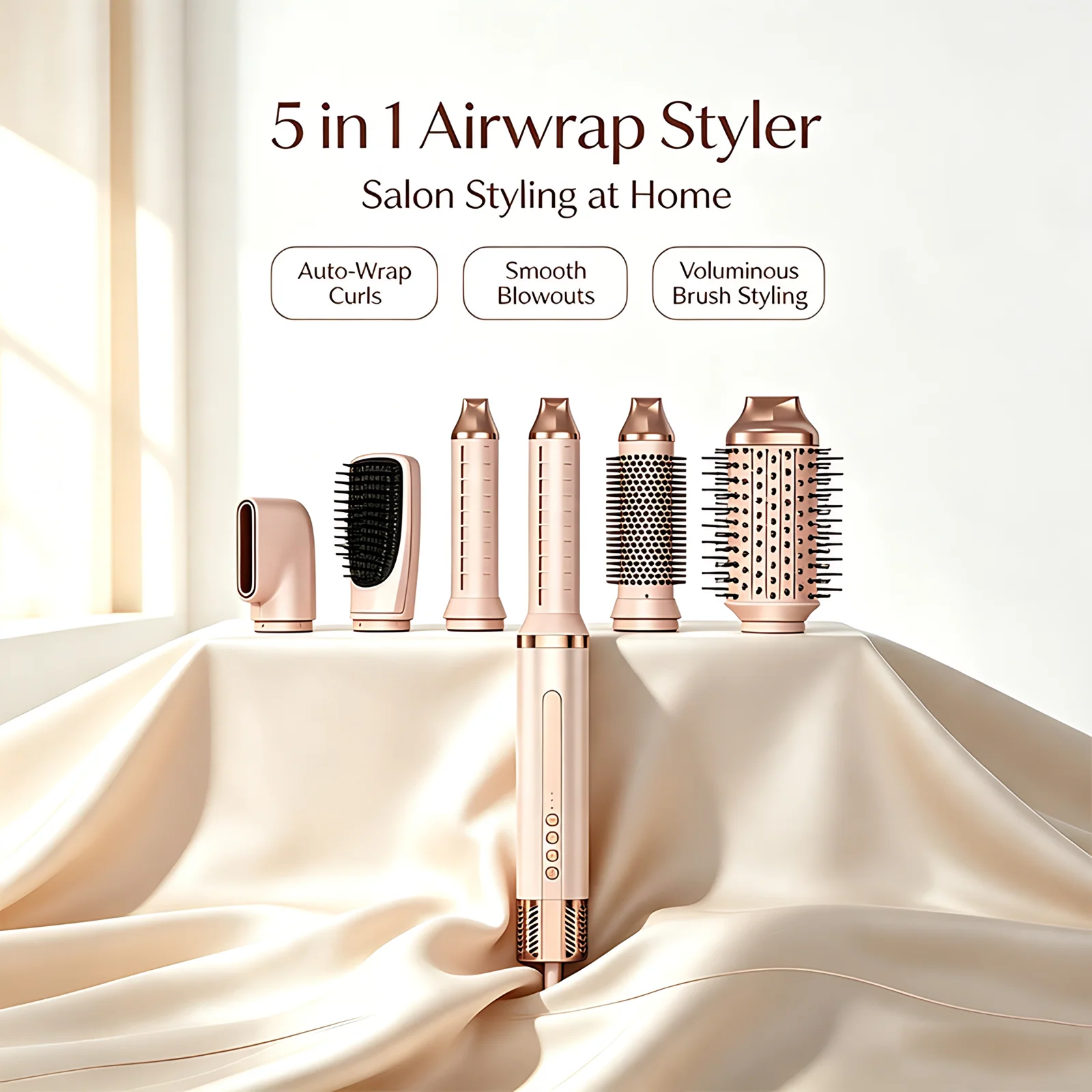 Fast High Speed Curl Hot air Brush 110000 Rpm Hair Dryer Brush Hair Styler Airstyler Hair Styling Tools Set 5 in 1