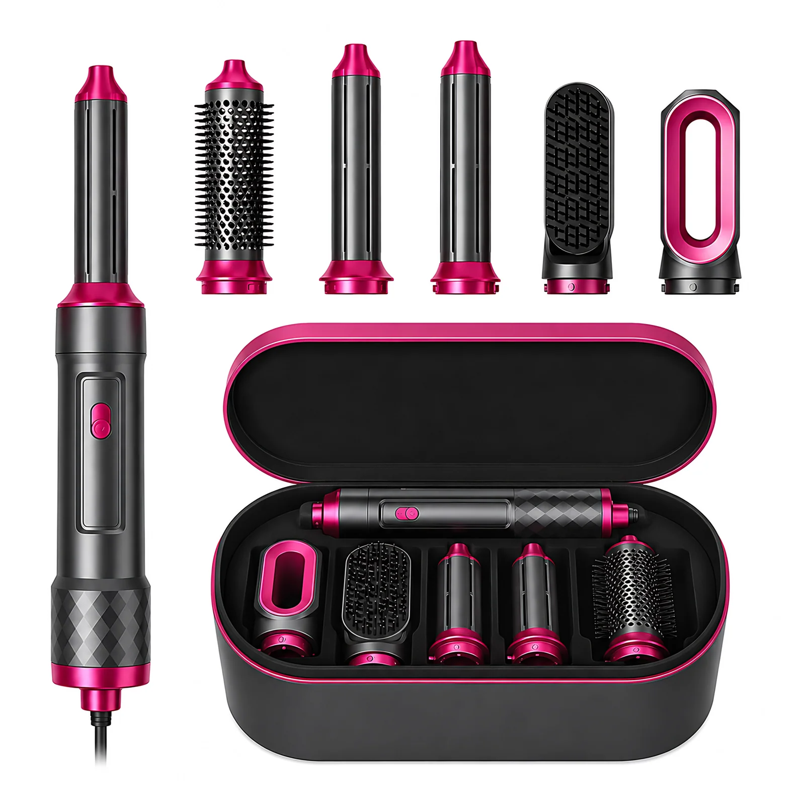 Wholesale Multi-funtion Custom Logo Gift Box Air Brush Hair Dryer Multi Styles 5 in 1