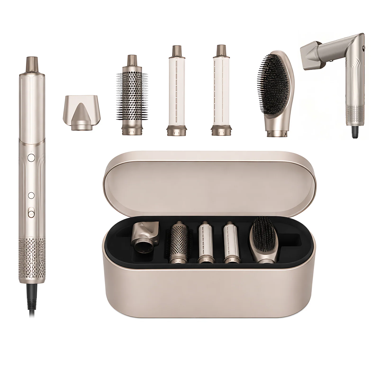 OEM Professional Smart Air Brush Hair Curler 5 in 1 Foldable High Speed Hair Stylers Multi Style Set All in One