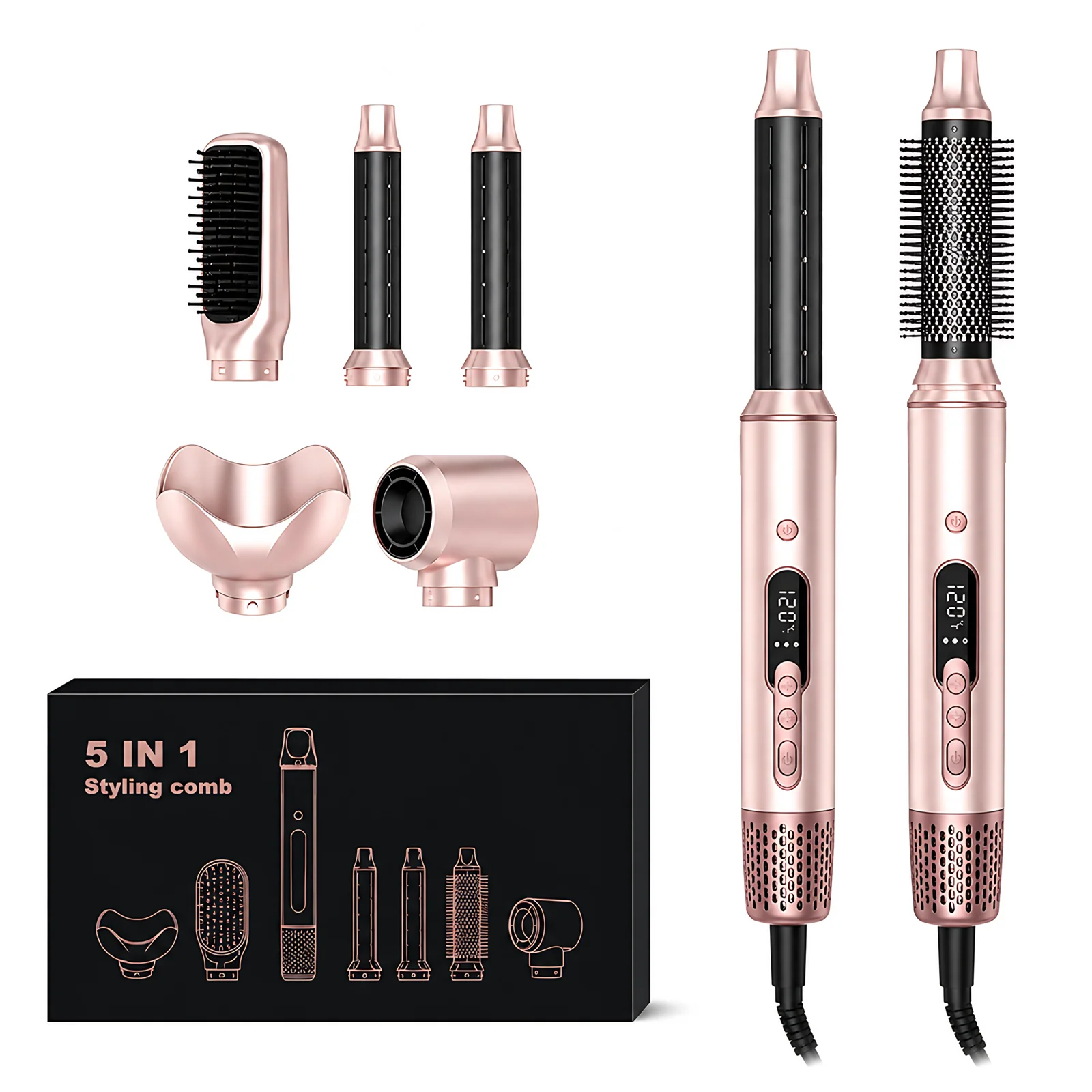 Wholesale Custom Design Hotel Household Negative Ion Hair Saloon Dryer Brush Air Dryer Hot Air Brush Styler Set