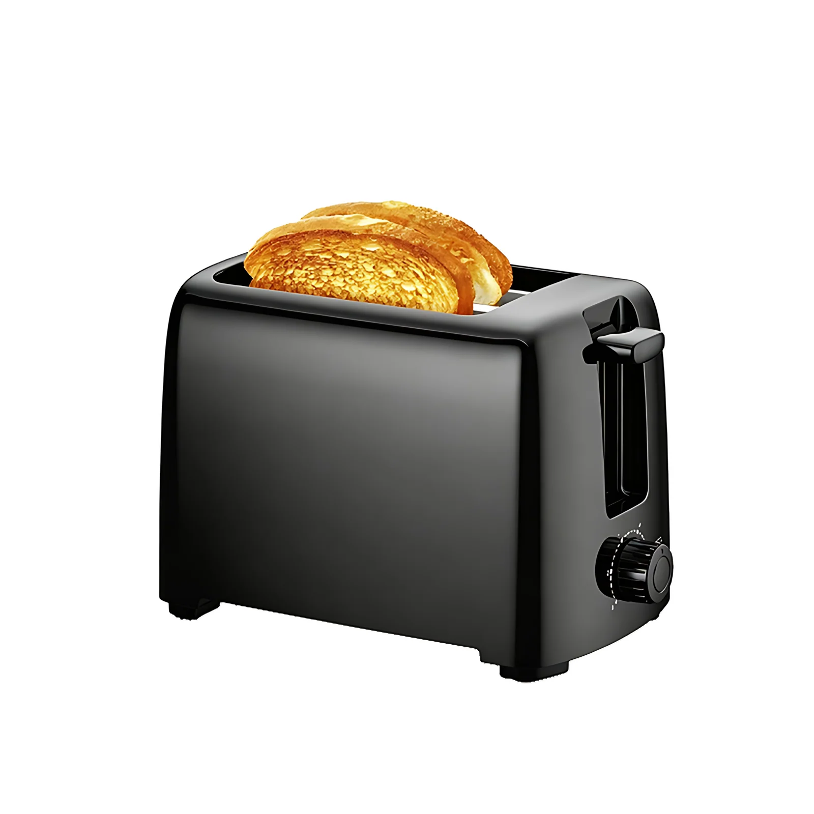 New Product 750W Plastic Housing European Standard Bread Maker Breakfast Machine 2 Slice Slim Toaster