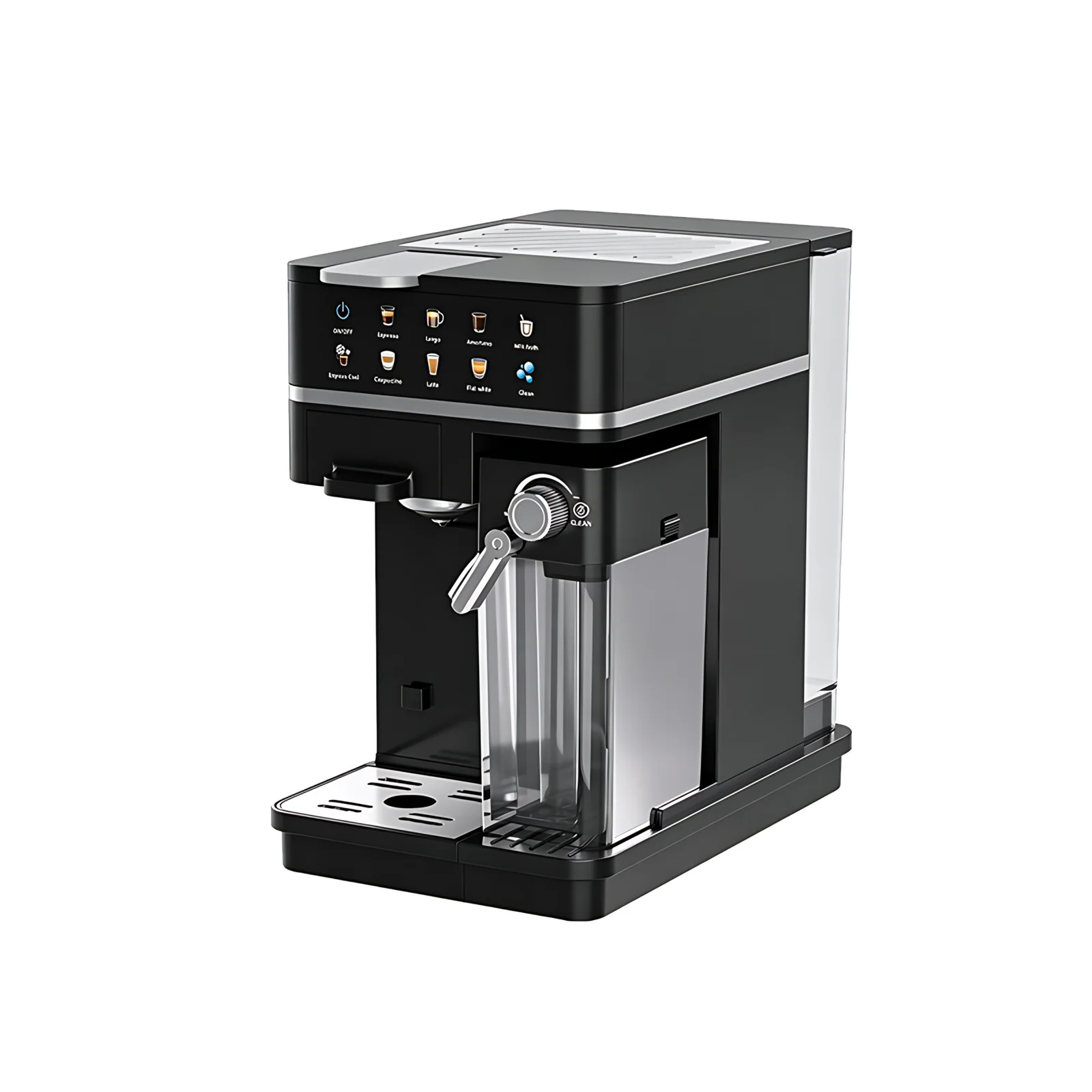 Programable Self Cleaning Smart Touch Screen Capsule Coffee Machine Milk Frother Fast Brewing Capsule Coffee Maker