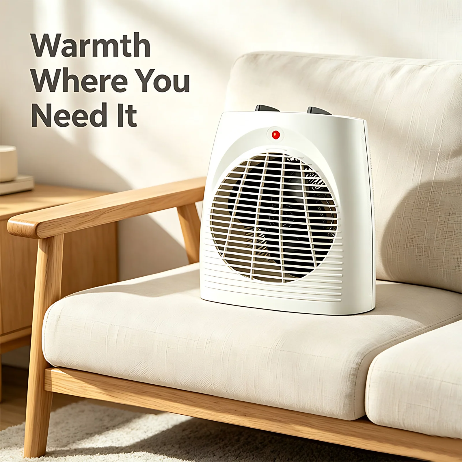 Three Heat Settings Warm Air Blower Automatic Overheat Protection Household Electric Fan Heater