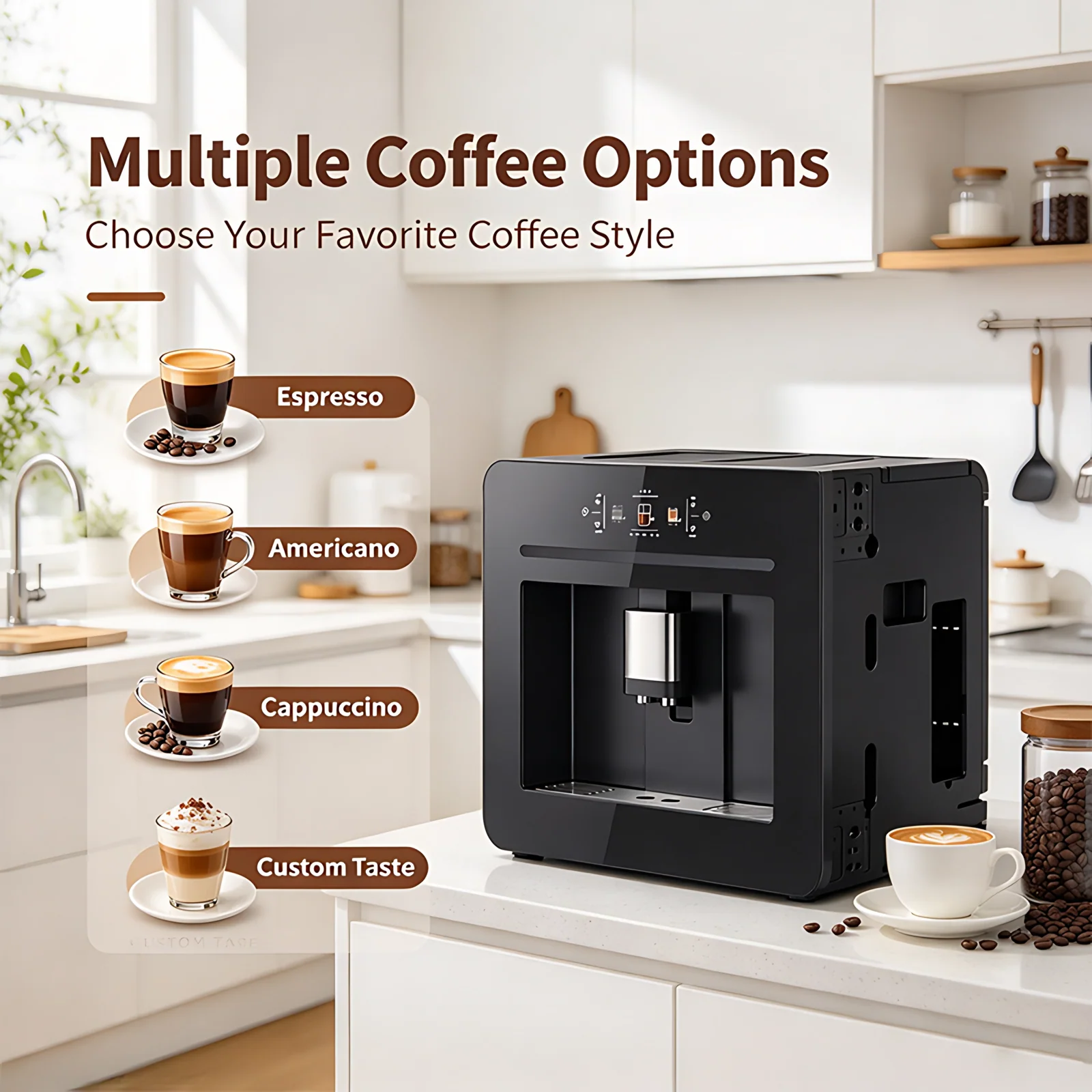 OEM Factory New Product High Quality Coffee Maker Vending Smart Display Screen Full Automatic Coffee Machine