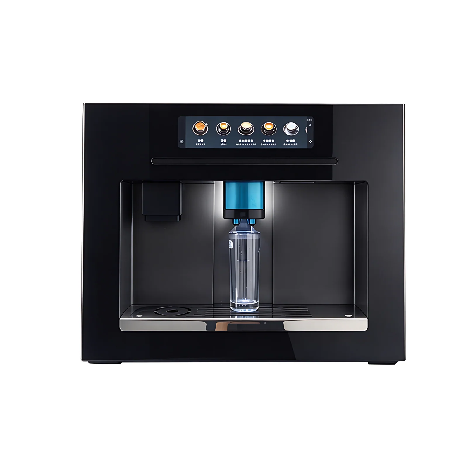 High End Embedded System Touch Screen Display 19 Bar Programmable Electric Full Automatic Coffee Machine with Ice Maker