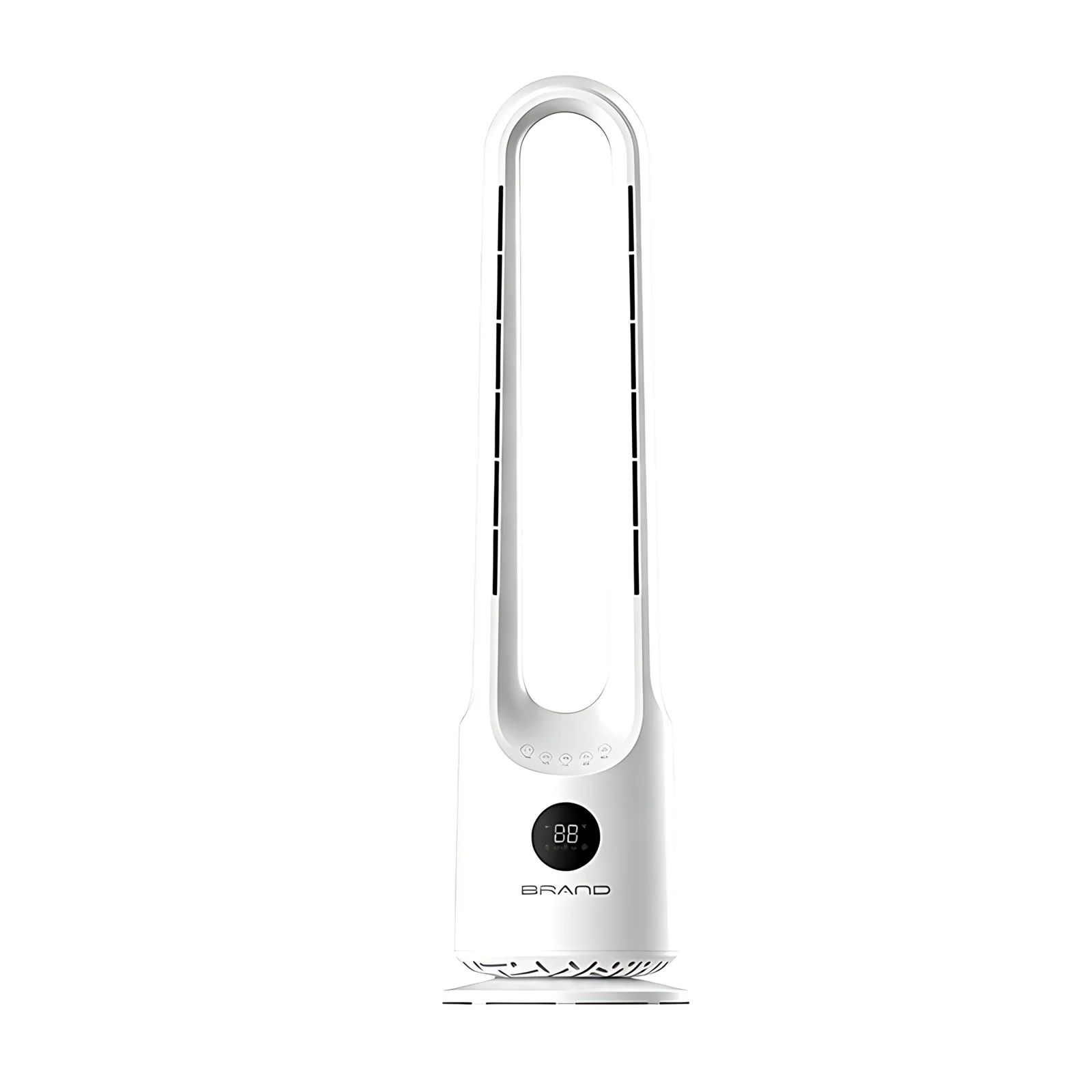 New Product 1200W Oscillation Cold Warm Winds Timer Remote Household Bladeless Fan