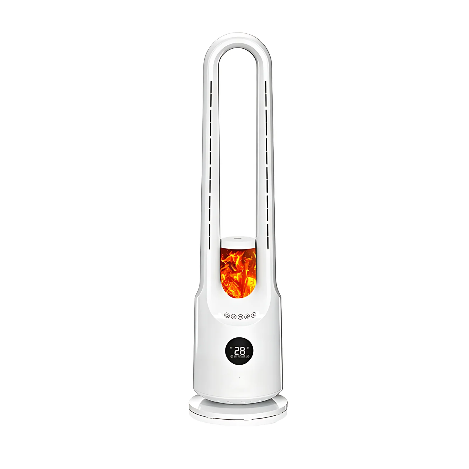 Professional Factory Customize High Quality Humidify Atomize Cold Warm Wind Remote Control Bladeless Fan