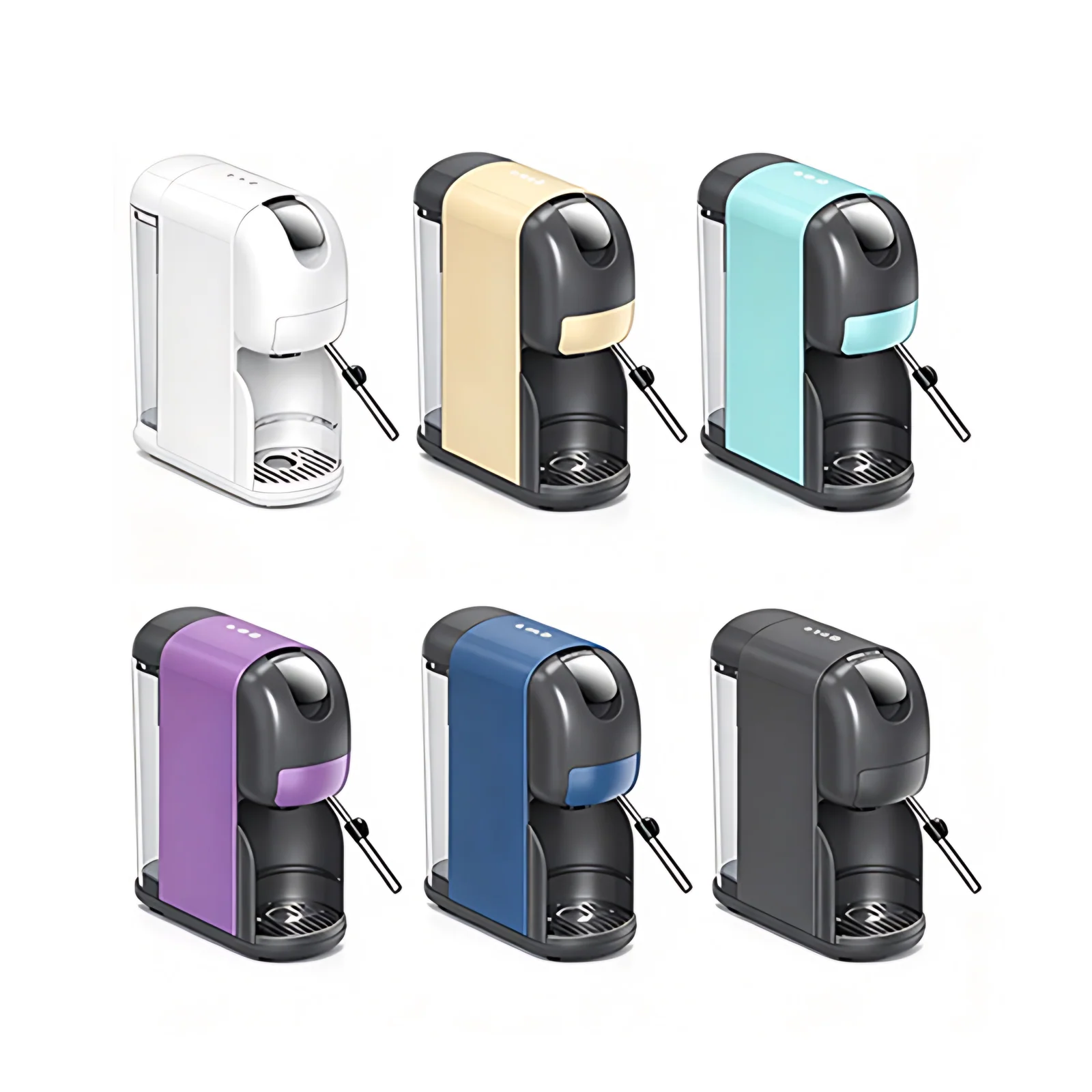 Programmable 20 Bar High Pressure Hot Beverag Brewing Multi Use Capsule Coffee Machine 10 in 1
