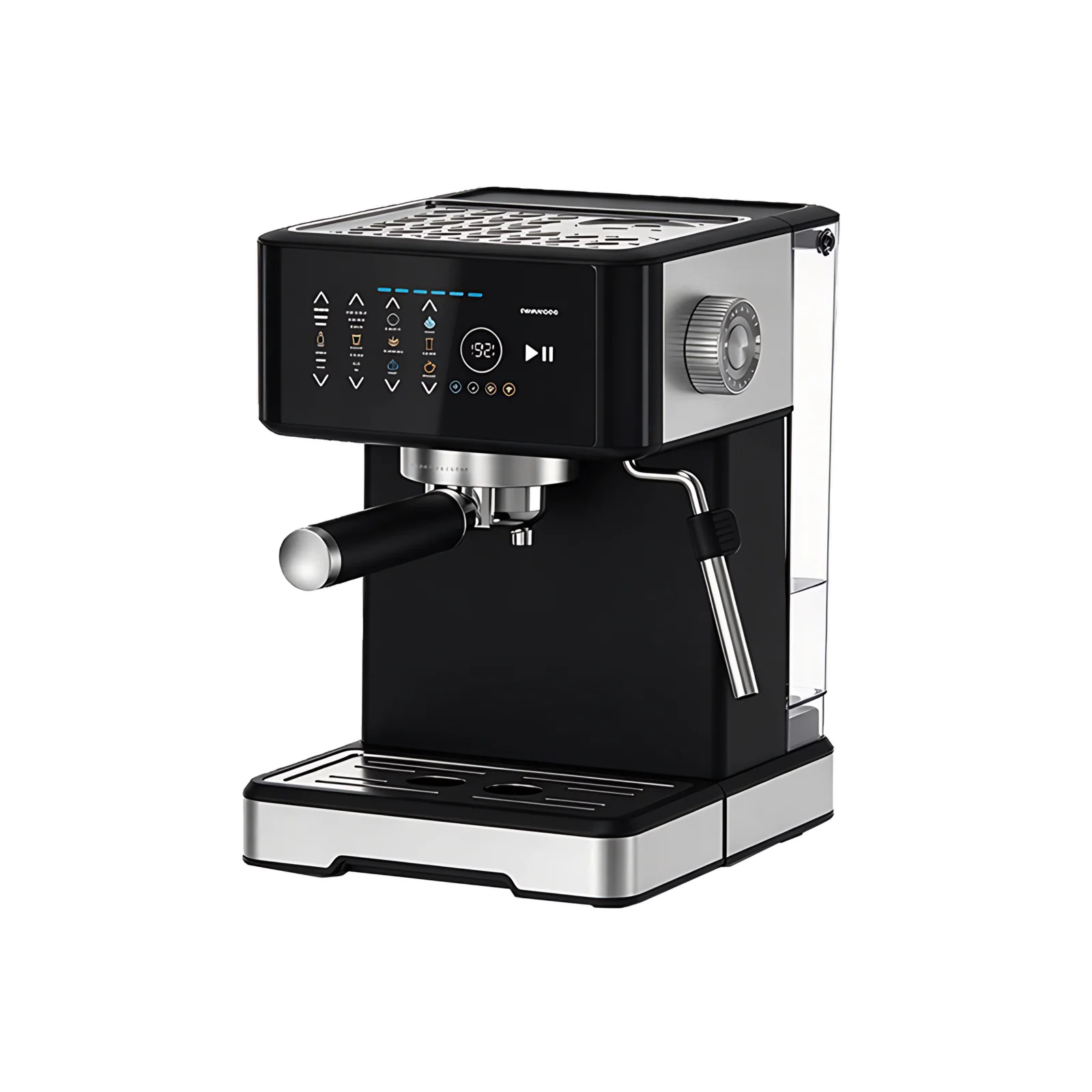 New Stainless Steel 20Bar Cafetera Espresso Machine Soft Pod Coffee Maker Milk Automatic Expresso Machine With Grinder