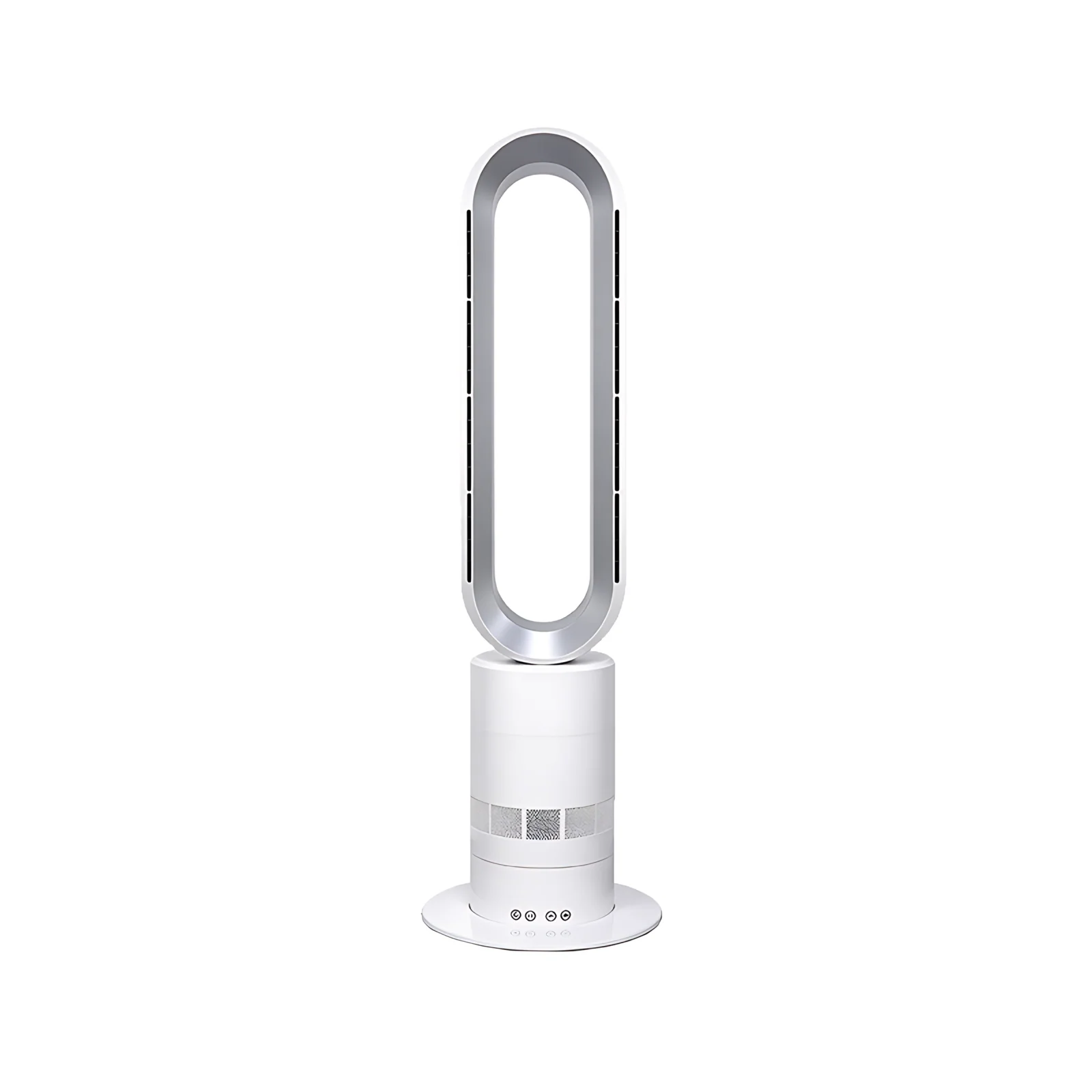 Vente d'usine OEM contrôle à distance tactile PTC chauffage rapide ventilateur de chauffage de tour intelligent sans lame 2 en 1