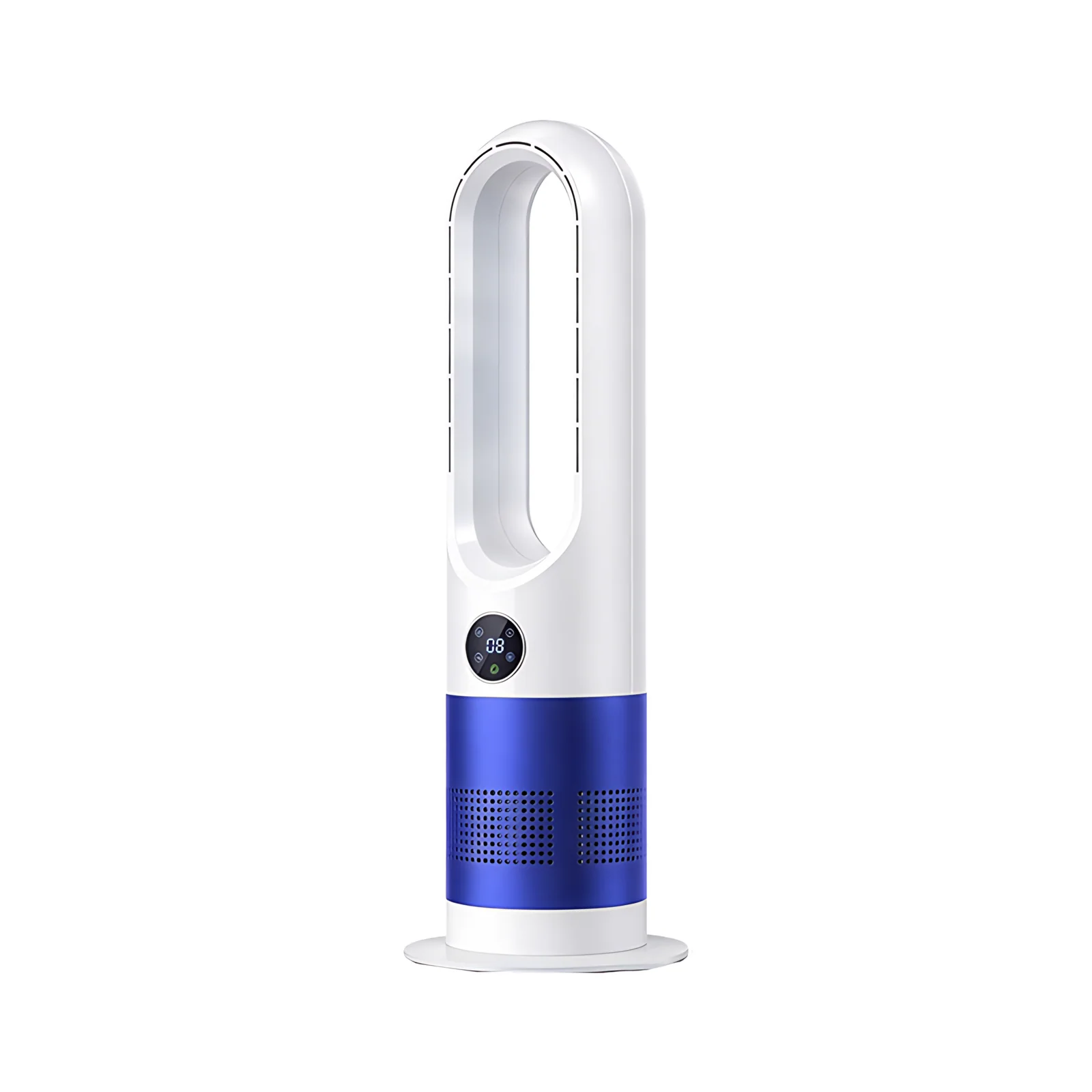 Home Office Bedroom Floor Standing Electric Oscillation Space Tower Cool Air Bladeless Heater Fan Cool and Hot Bladeless Fan