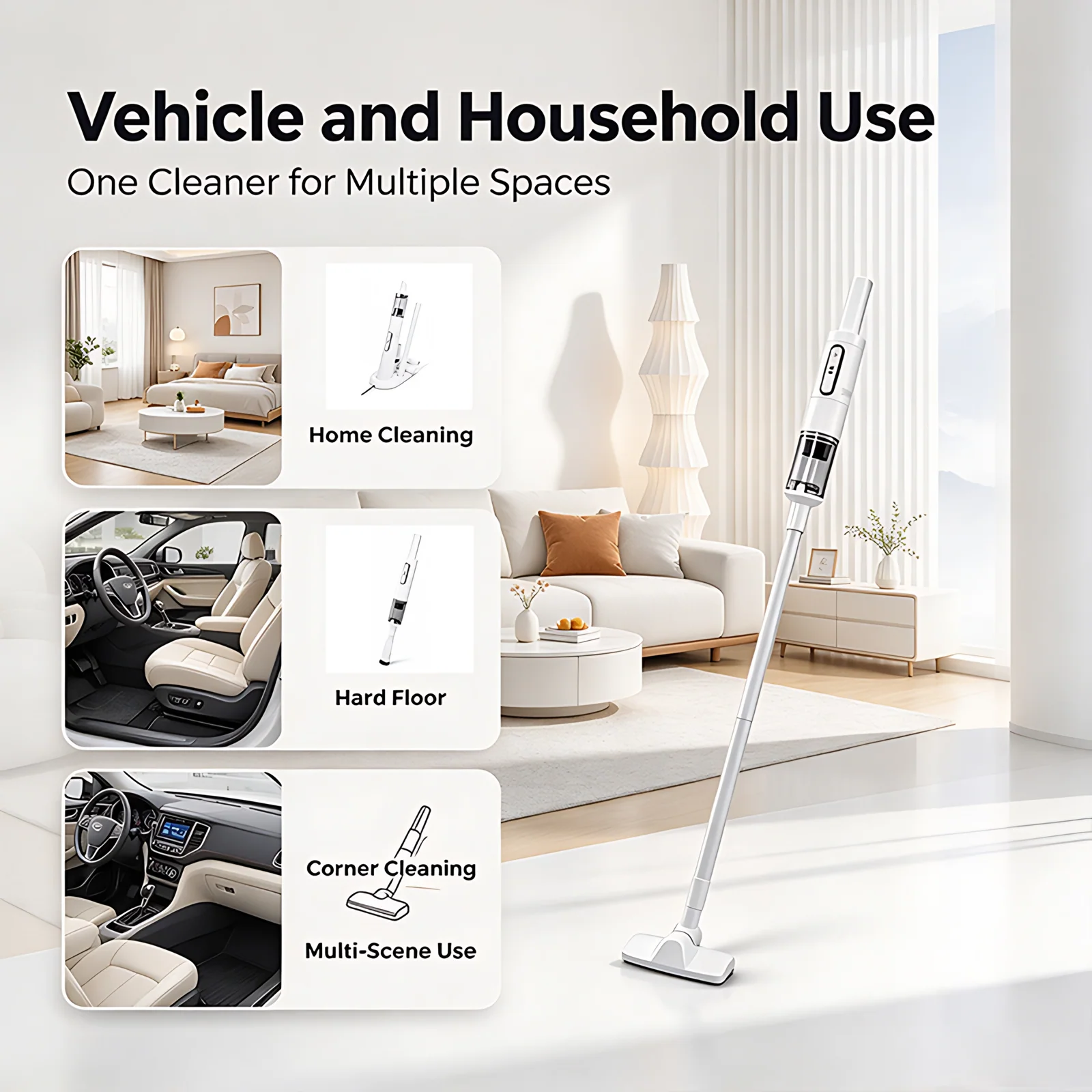 Wholesale Vehicle and Household Use Mini Lightweight Design Cordless Handy Vacuum Cleaner