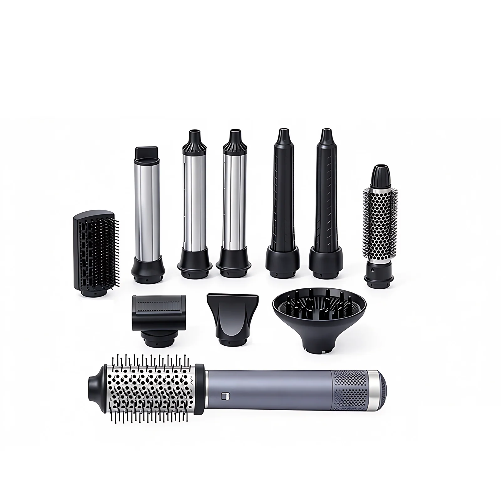 Zuhause Salon Hochgeschwindigkeit 1000W Pinsel Straightener Kamm Haardrockner Curler Curling Eisen Hot Air Multi Styler