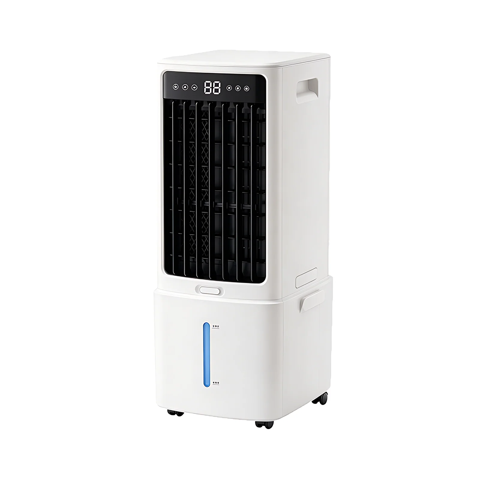 Household Warehouse Use Portable Wheels Floor Standing Evaporative Air Cooler Fan
