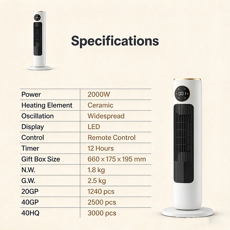 Calefactor cerámico PTC — imagen 6