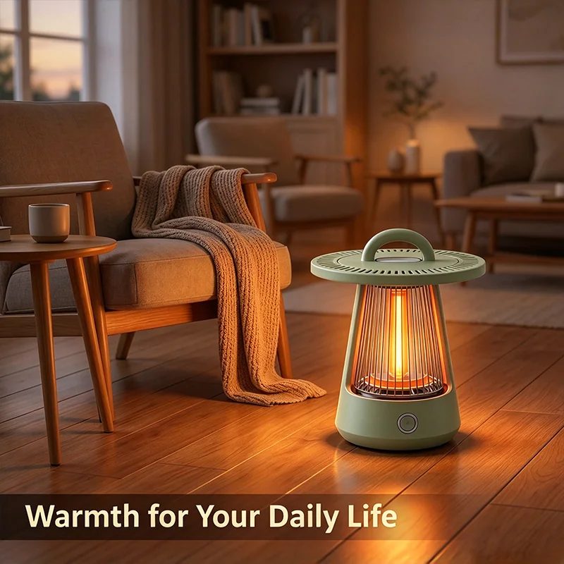 Calentador doméstico de invierno de alta calidad control remoto digital mini calentador eléctrico portátil — imagen 2